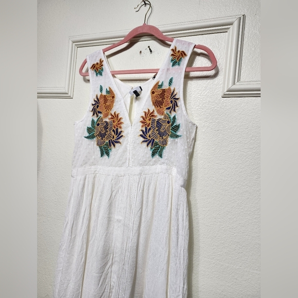 Lulus Tickets To Paradise White Embroidered Maxi Dress L Vacation Beach Party - Picture 7 of 12